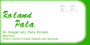 roland pala business card